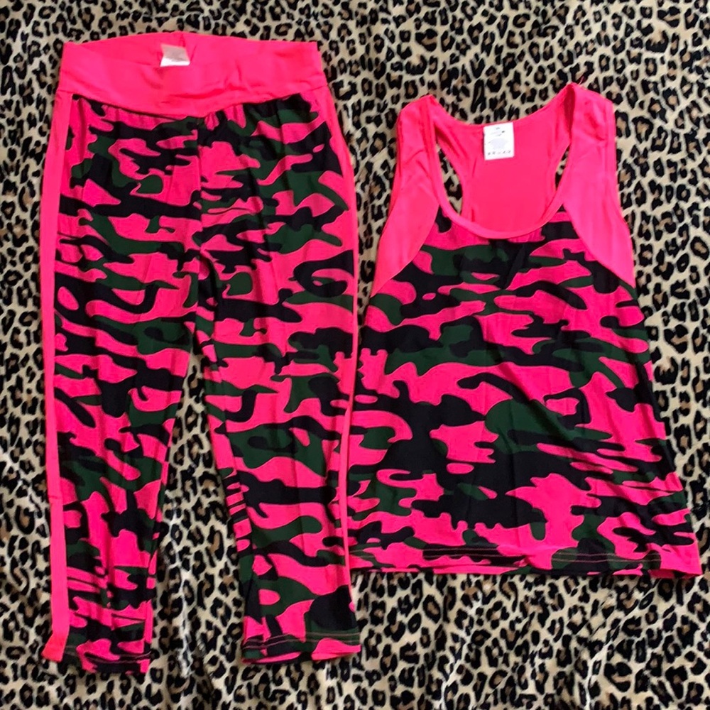 Pink Black and Green